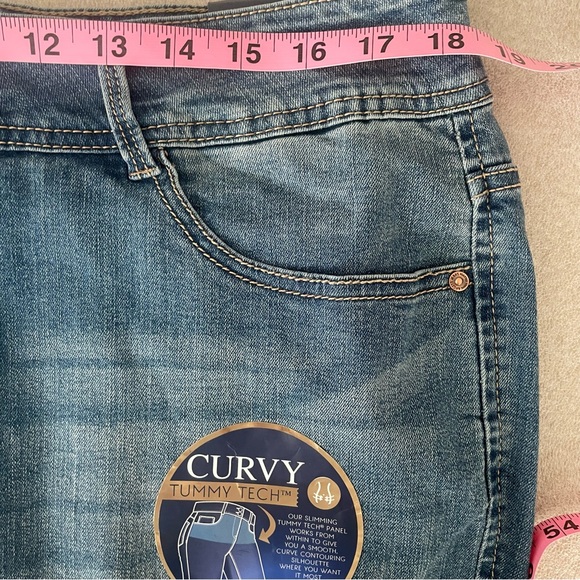 Angels Curvy Skinny Medium Wash Jeans Size 18W - Picture 8 of 13